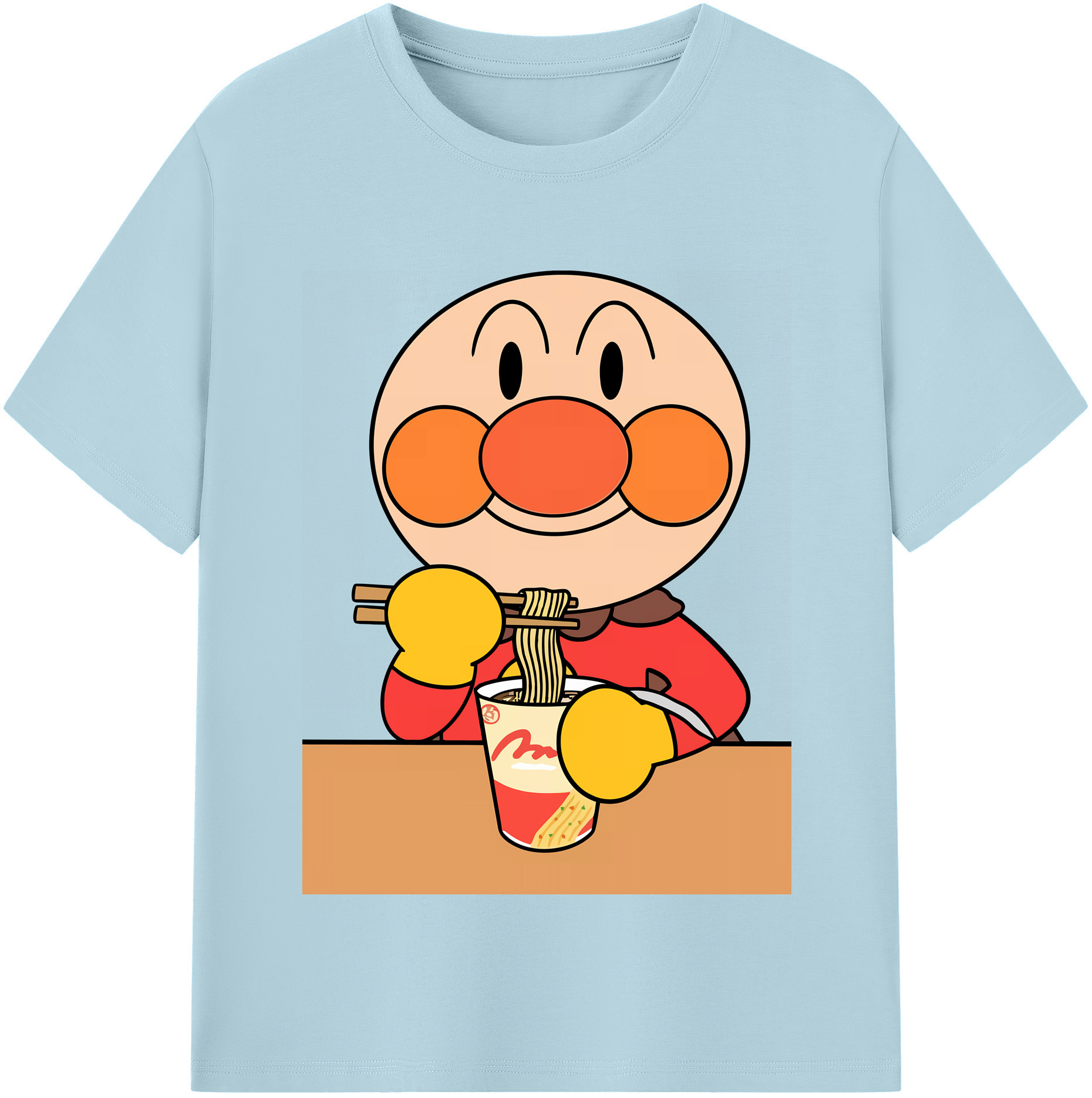 （画像用） アンパンマン Anpanman 綿100％半袖Tシャツ（フロントプリント）